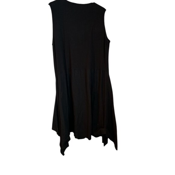 For Cynthia Black Dress with Zipper Front mid length size 2X - Picture 3 of 4